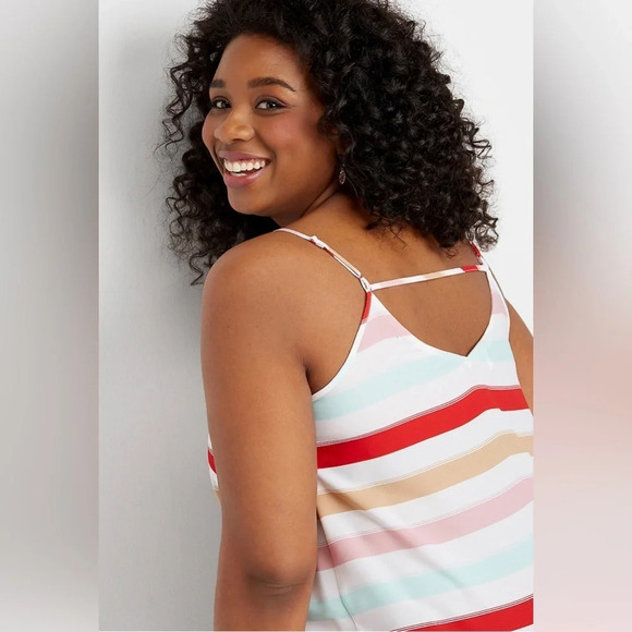 ☀️ Maurice’s Colourful  Stripes Tank - Picture 1 of 5